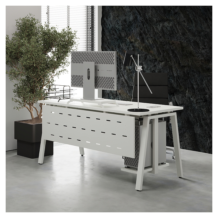 Стол компьютерный КОБОР KA-120/80 white/premium (250745) Программы #8