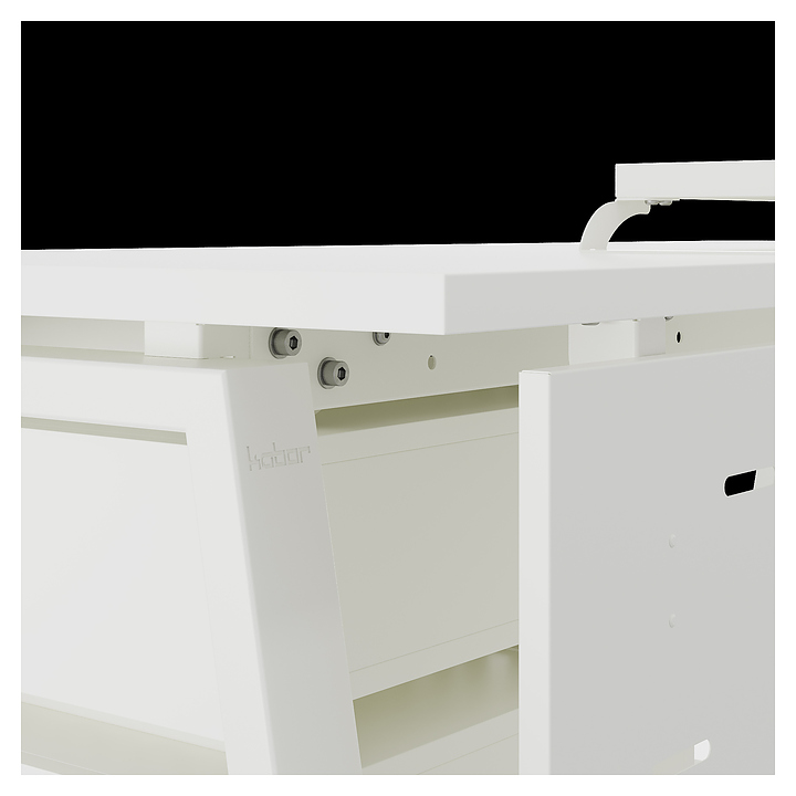 Стол компьютерный КОБОР KA-120/80 white/premium (250745) Программы #6