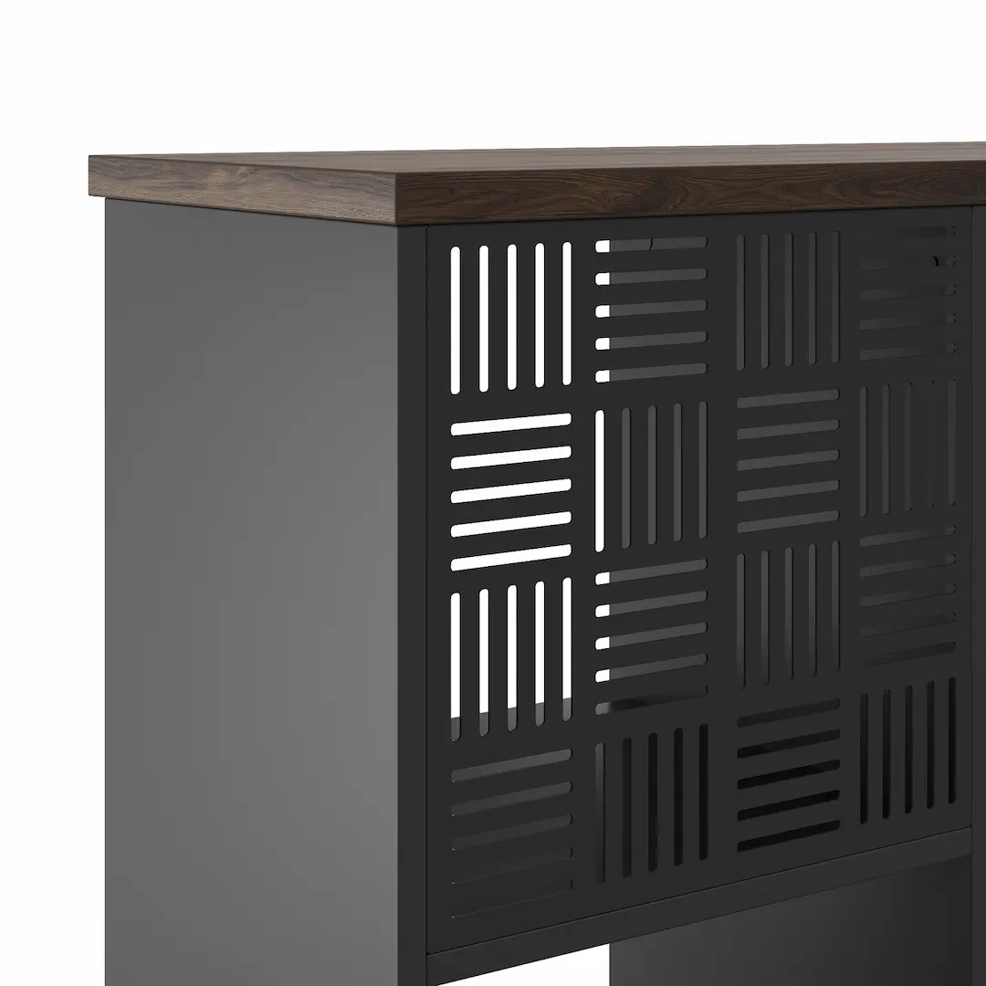 КОБОР SQ-4X2 black/wood Стеллажи #2