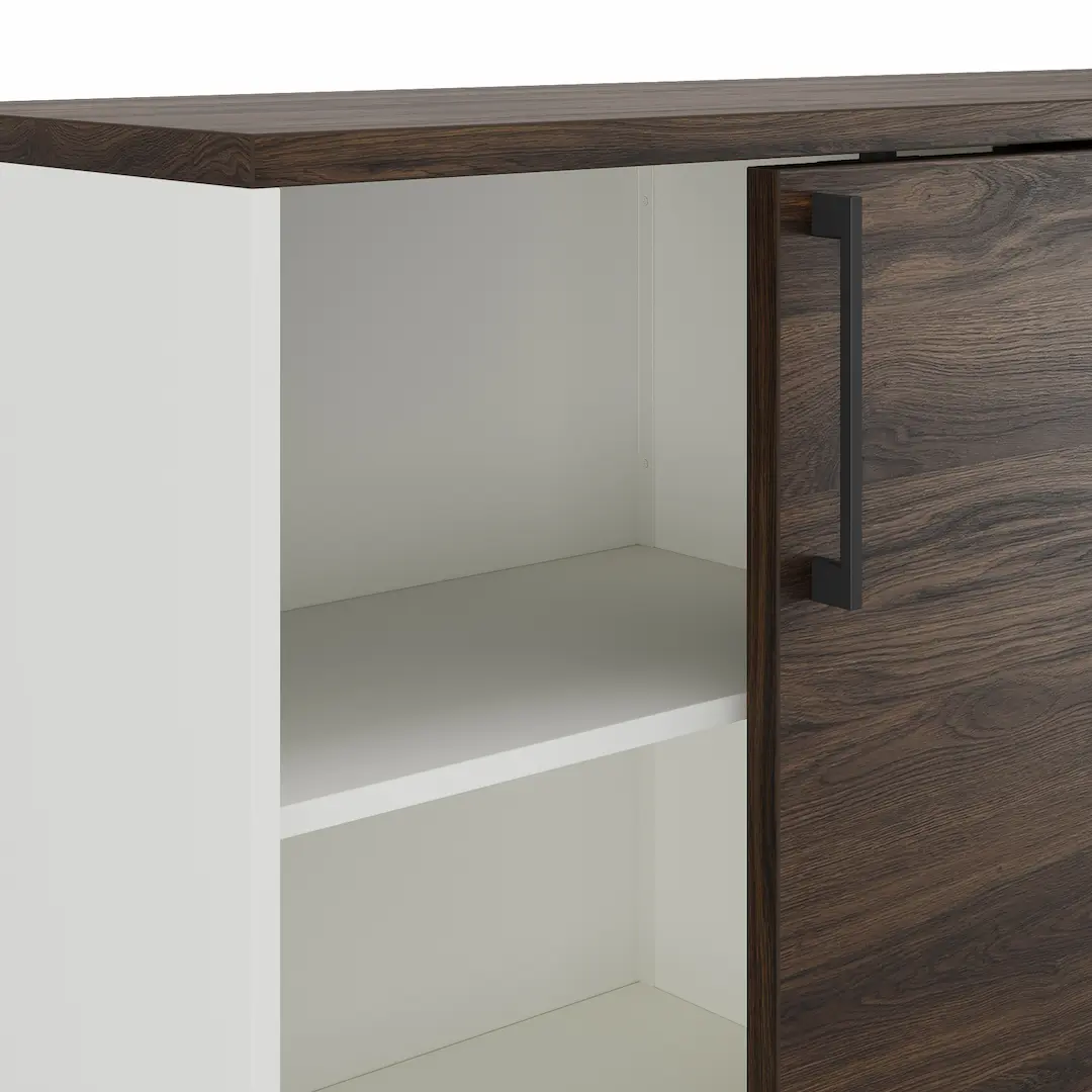 КОБОР HK/3-120/40/M black/natural Шкафы #3